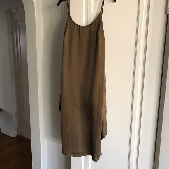 Olive Slip Midi Dress - Picture 3 of 7